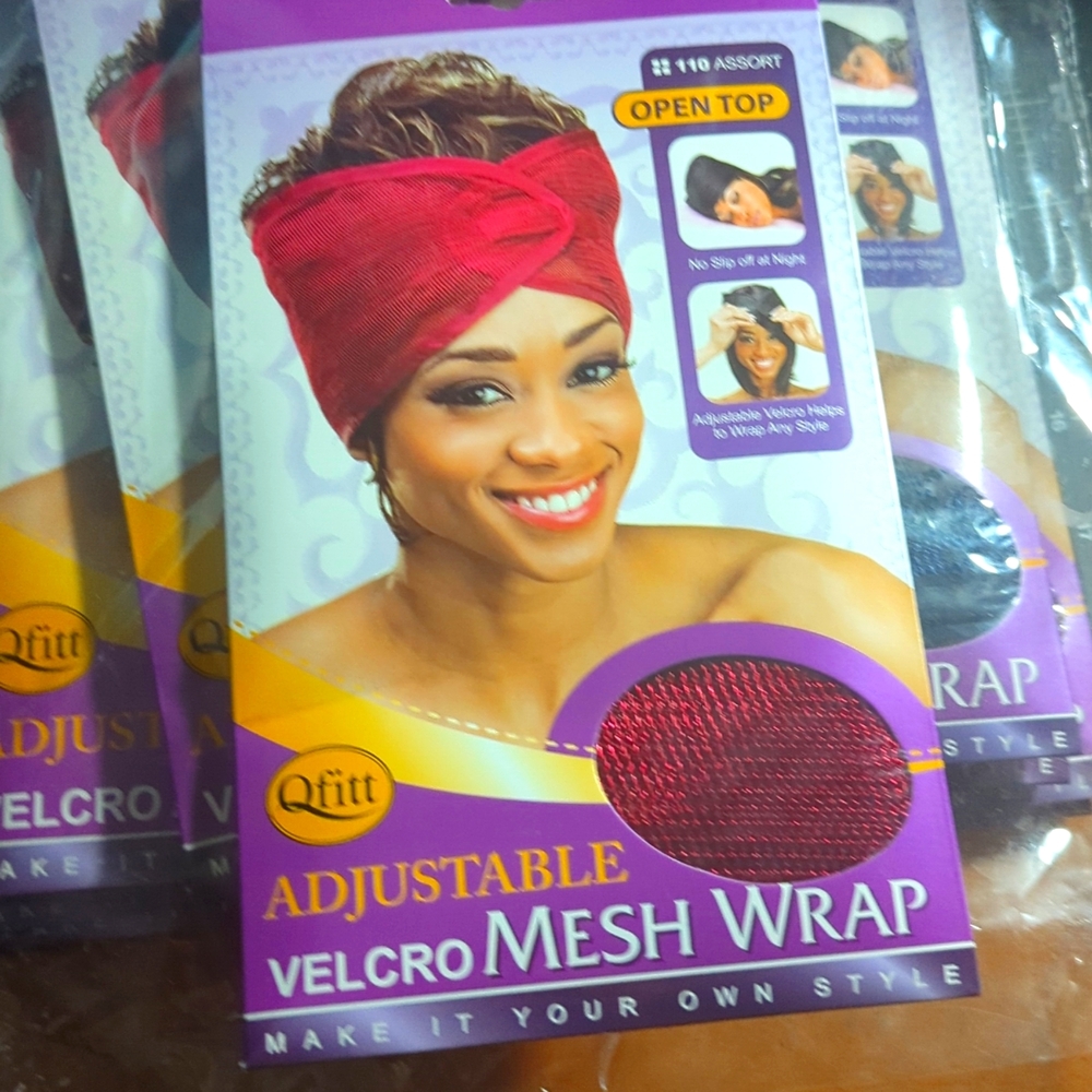Adjustable Mesh Hair Wrap (set of 10)